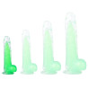 ClearlyHorny Gode transparent Jelly Mut XS 12 x 3cm Vert